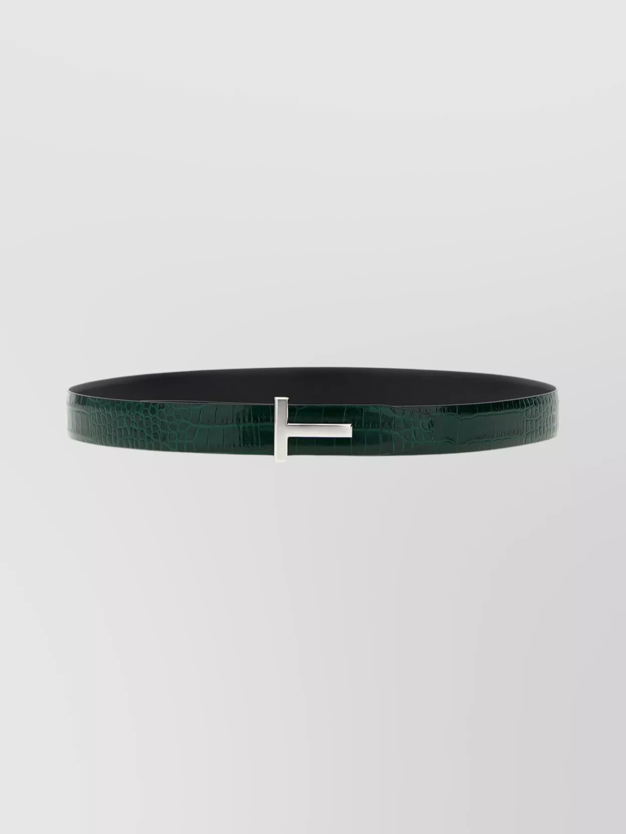 Tom Ford Reversible Crocodile Leather Belt Belts Multicolor In Green