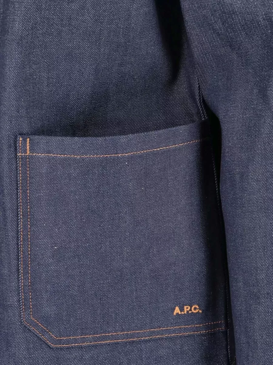 A.p.c. Casual Jacket With Collared Design And Pockets