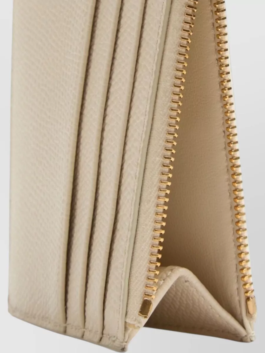 Valentino Garavani Cherry Embellished Wallet Gold-Tone Hardware