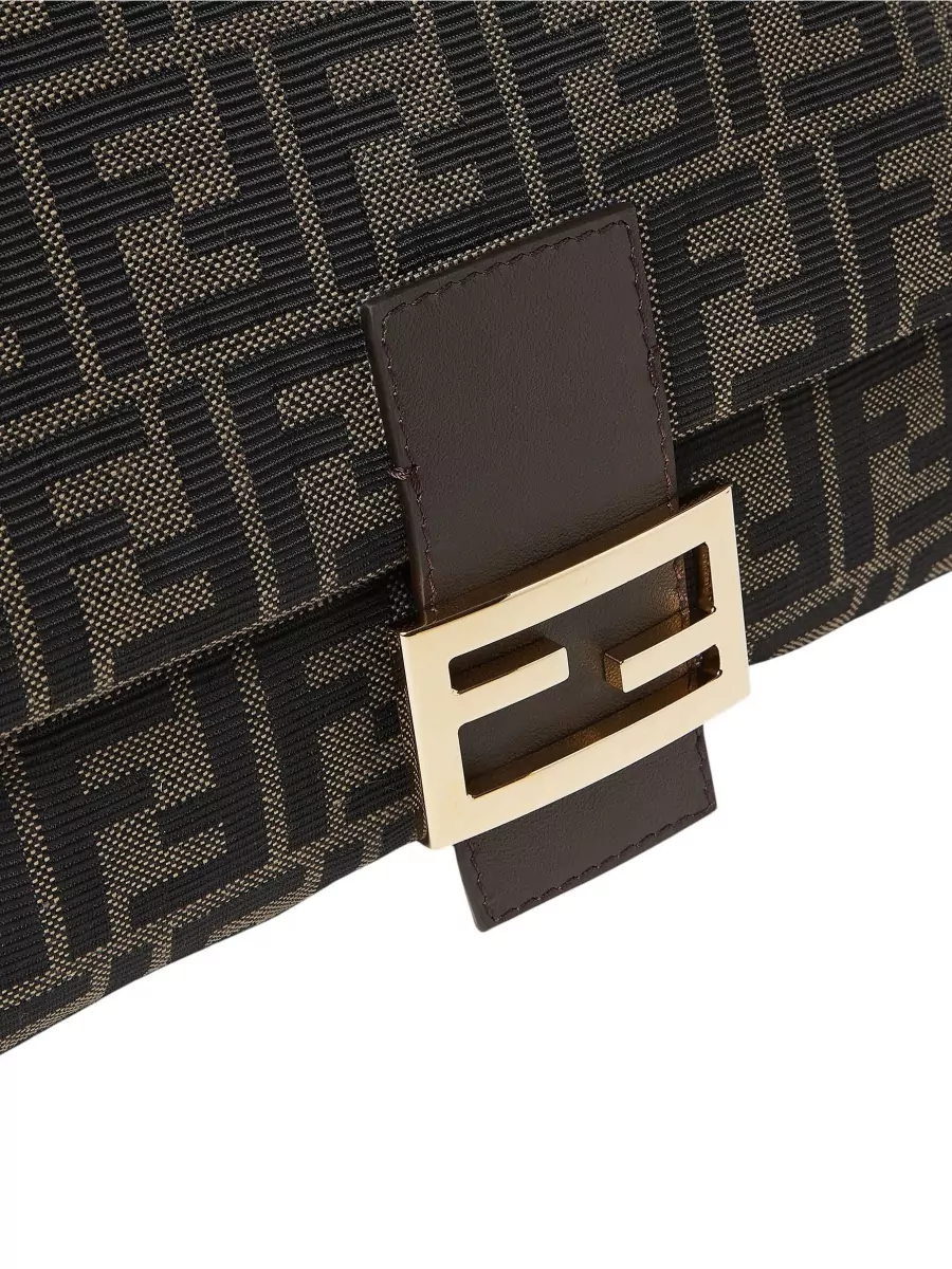 Fendi Baguette Jacquard Clutch Bag
