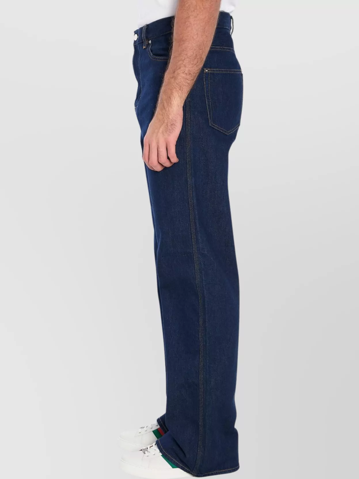 Gucci Wide-Leg Jeans With Embroidery