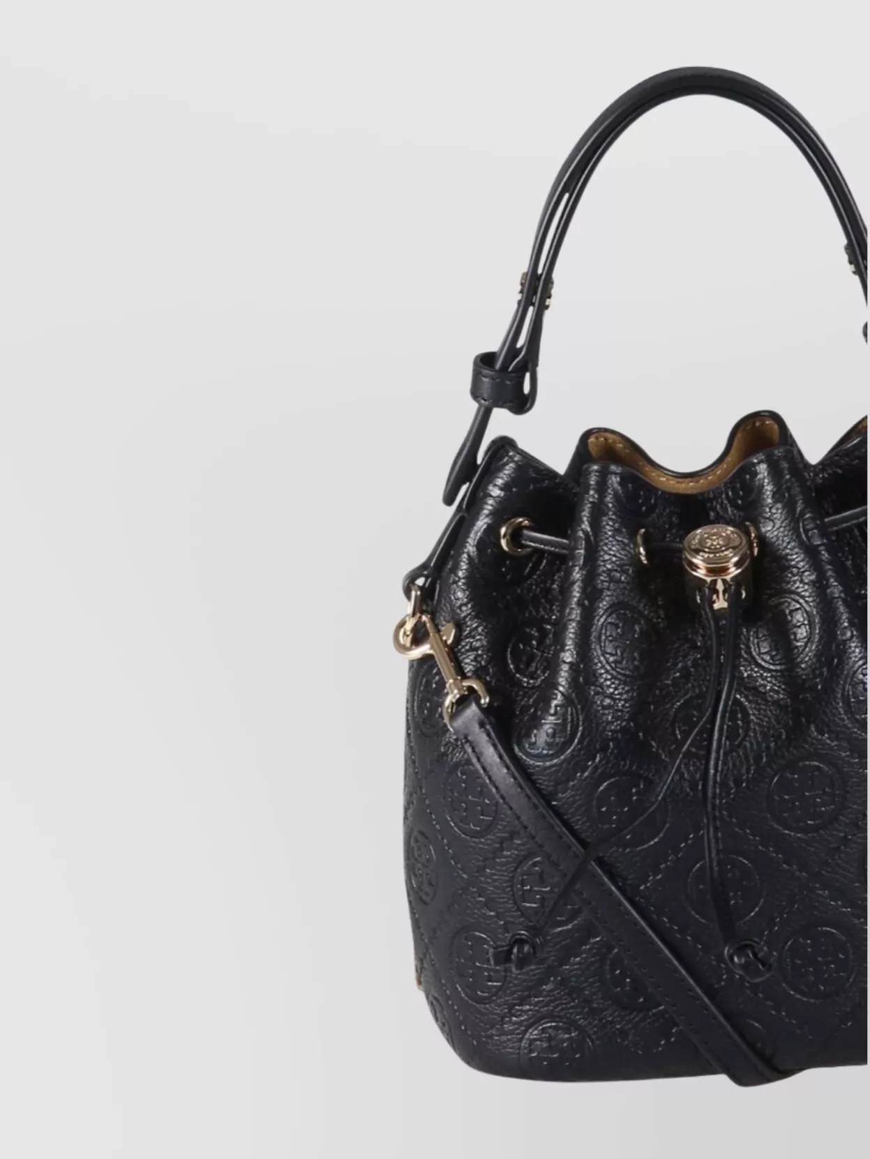 Tory Burch Mini Bucket Bag Monogram Design