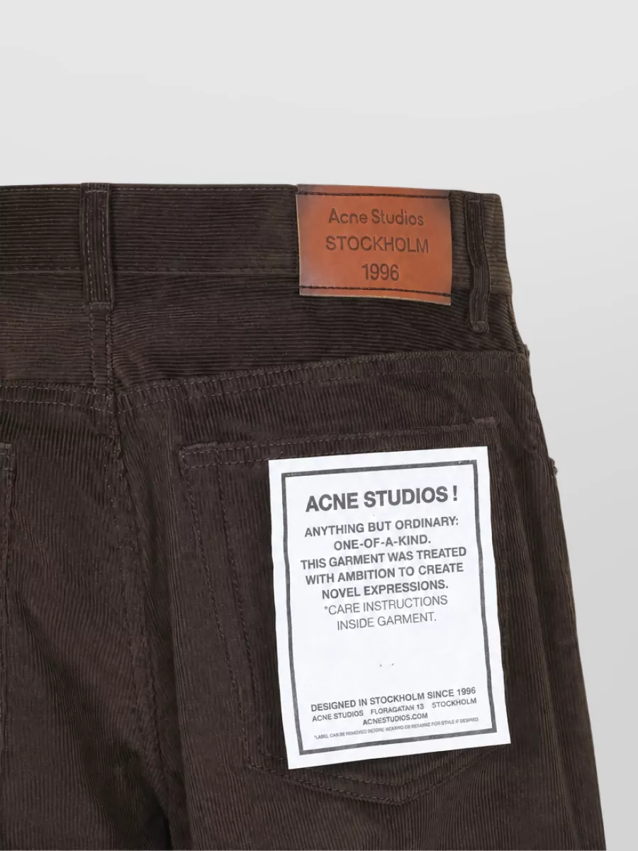 Acne Studios Wide-Leg Straight-Leg Denim Jeans