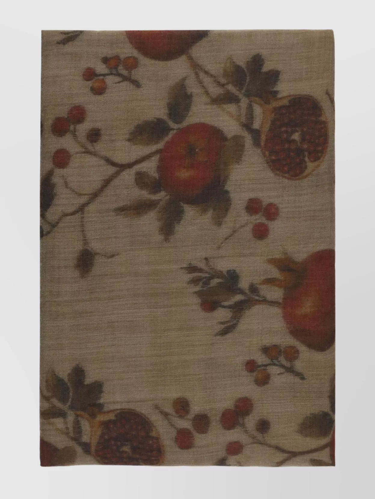 Uma Wang Floral Pattern Lightweight Wool Scarf