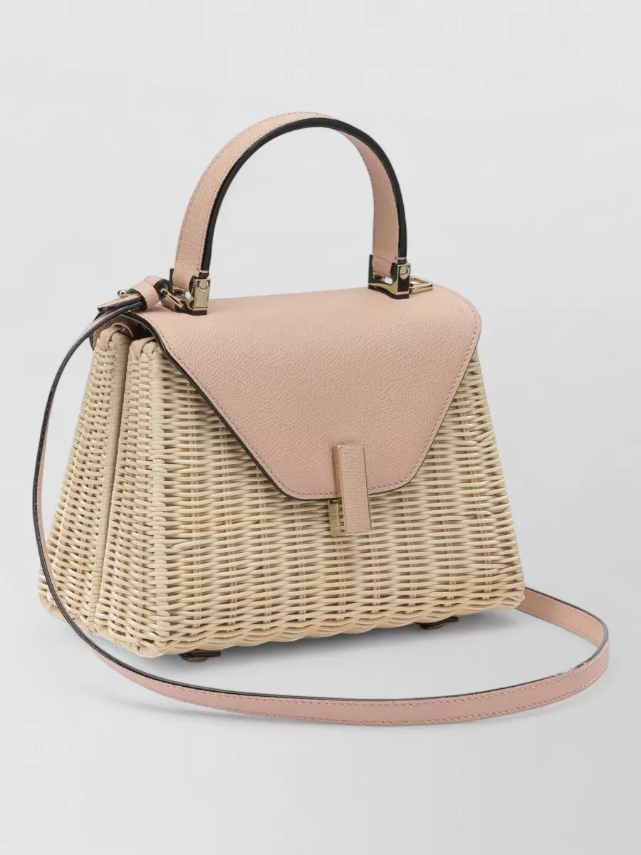 Valextra Iside Small Rattan Tote Bag