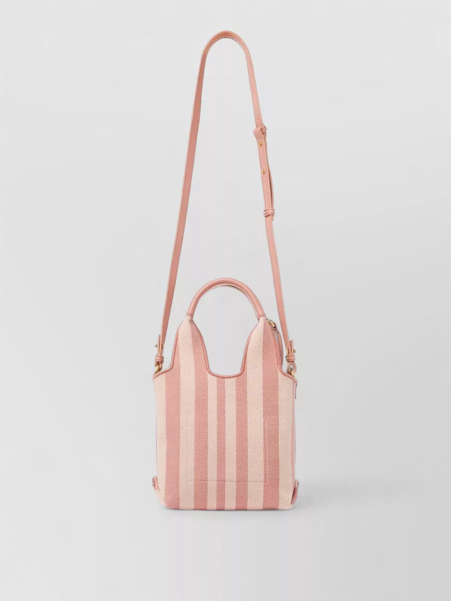 Chloé mini woody fabric tote bag