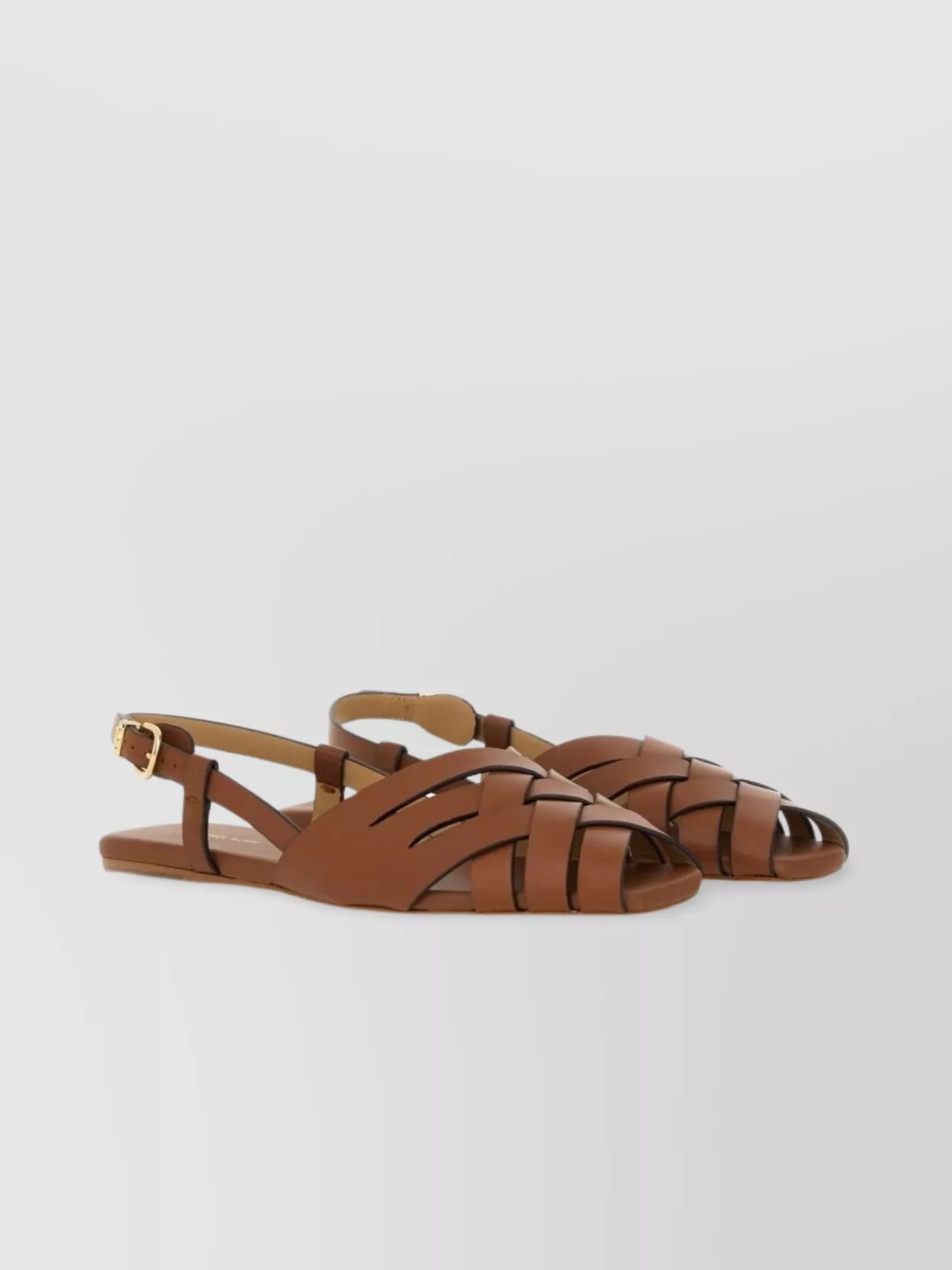 Michael Kors "Irene" Strappy Buckle Flat Sandals