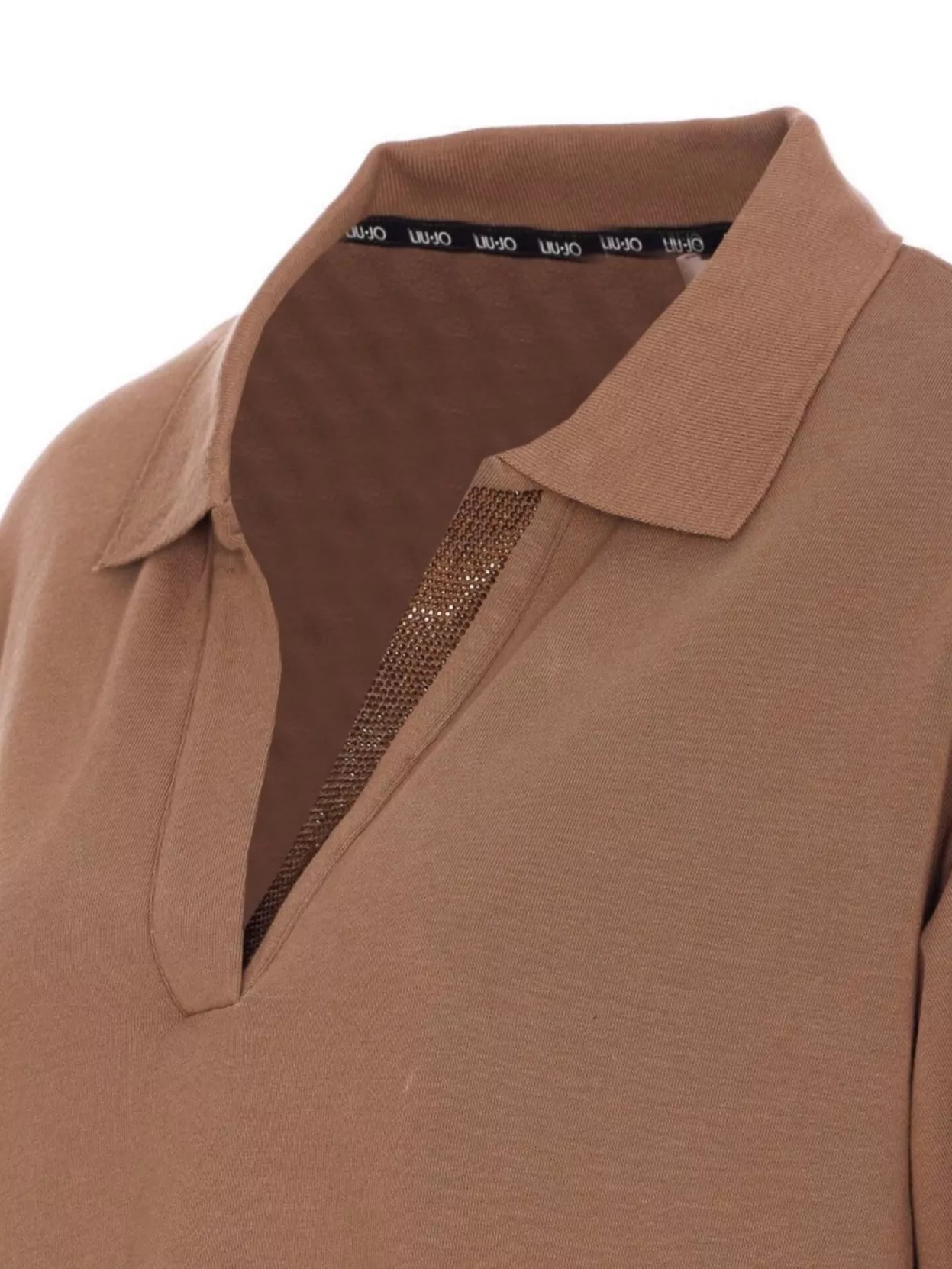 Liu •jo Sweatshirt With Side Coulisse And V-neck