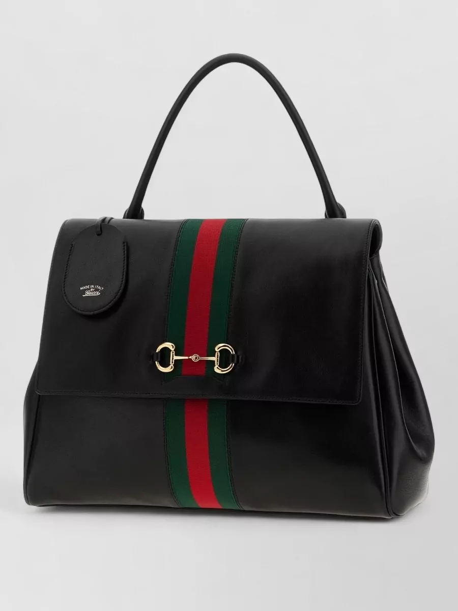 Gucci Leather Large Shoulder Bag
