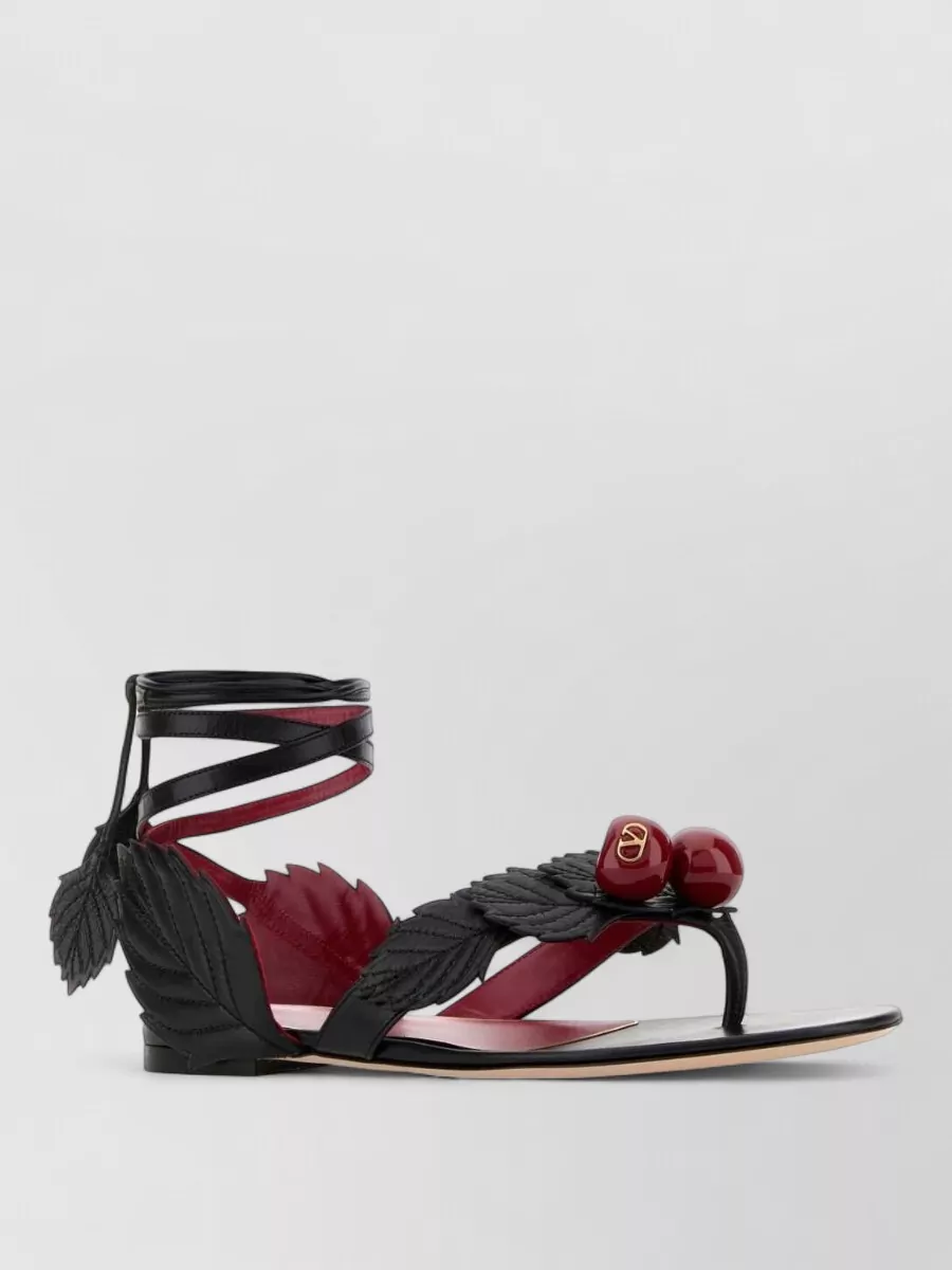 Valentino Garavani Leather Thong Sandals