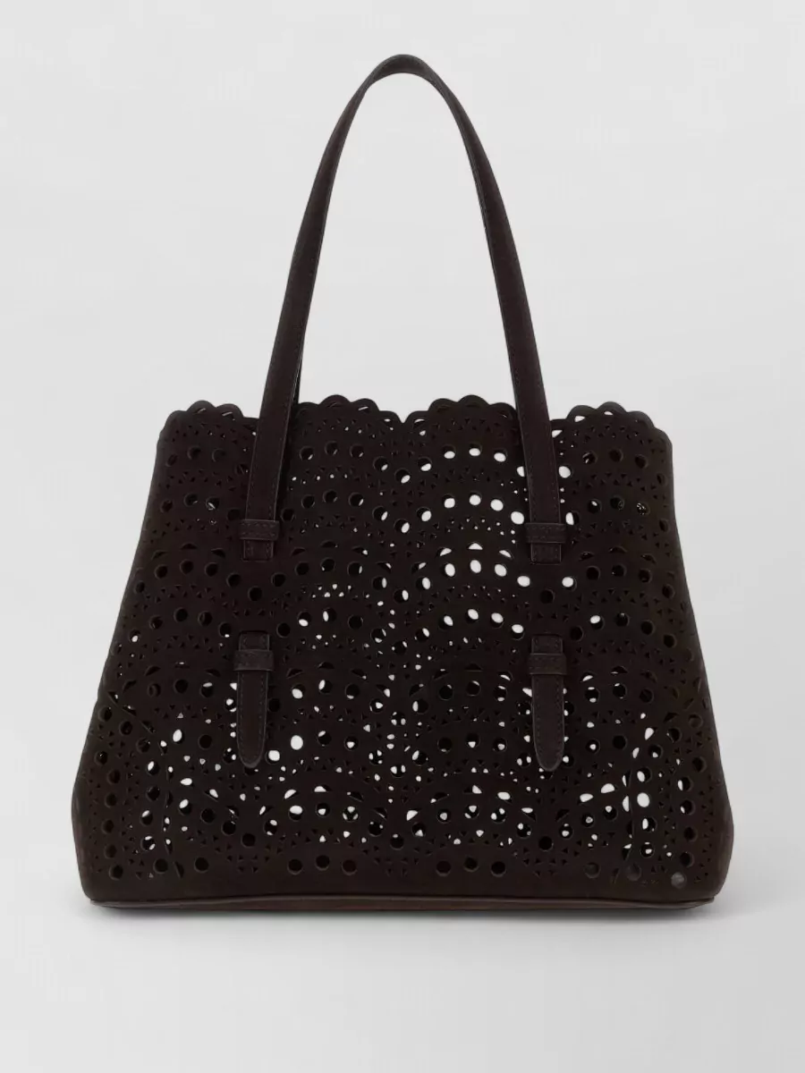 Alaïa Leather Mina 25 Tote Bag