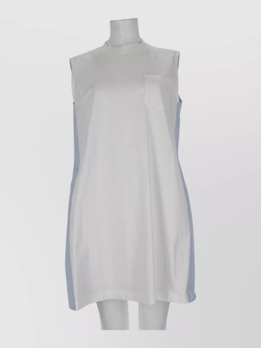 Sacai striped mini dress