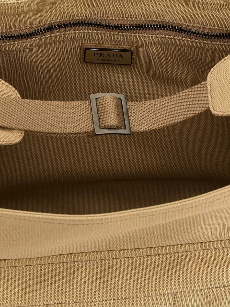 Prada Canvas Shoulder Bag
