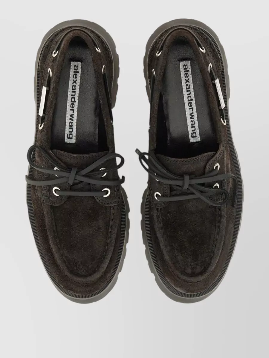 Alexander Wang Leather Boat Loafers