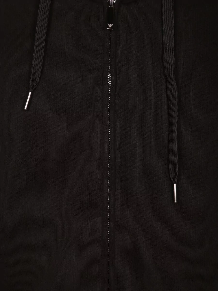 Emporio Armani Cotton Zip-Up Hooded Jacket