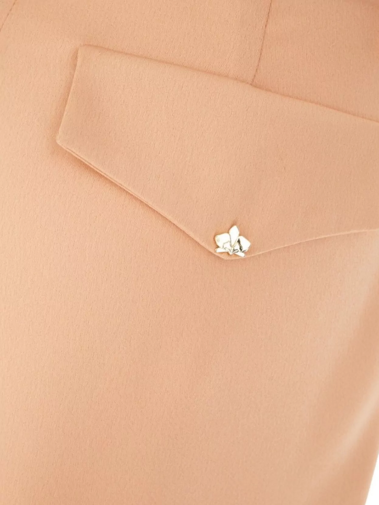 Shop Genny Satin Trousers With Belt Loops And Pockets