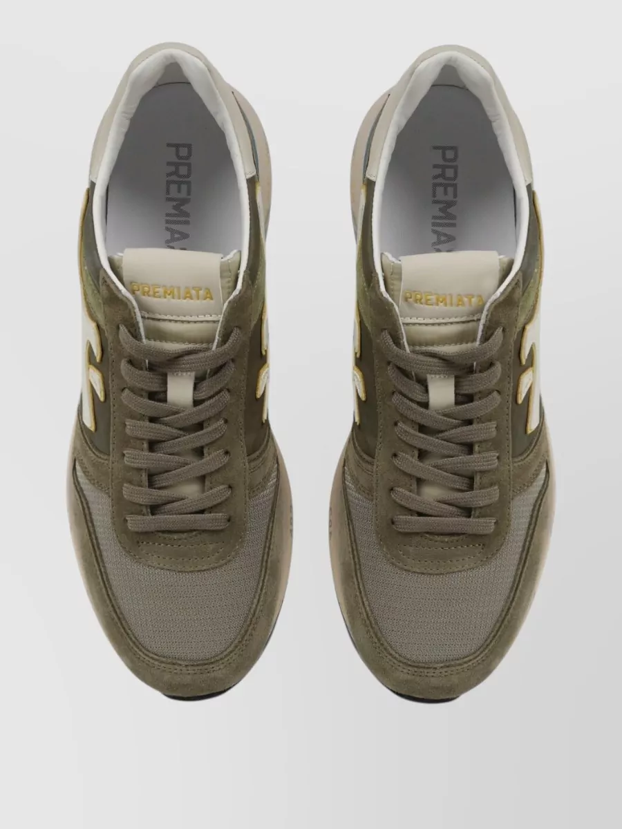 Premiata Leather Low-Top Sneakers