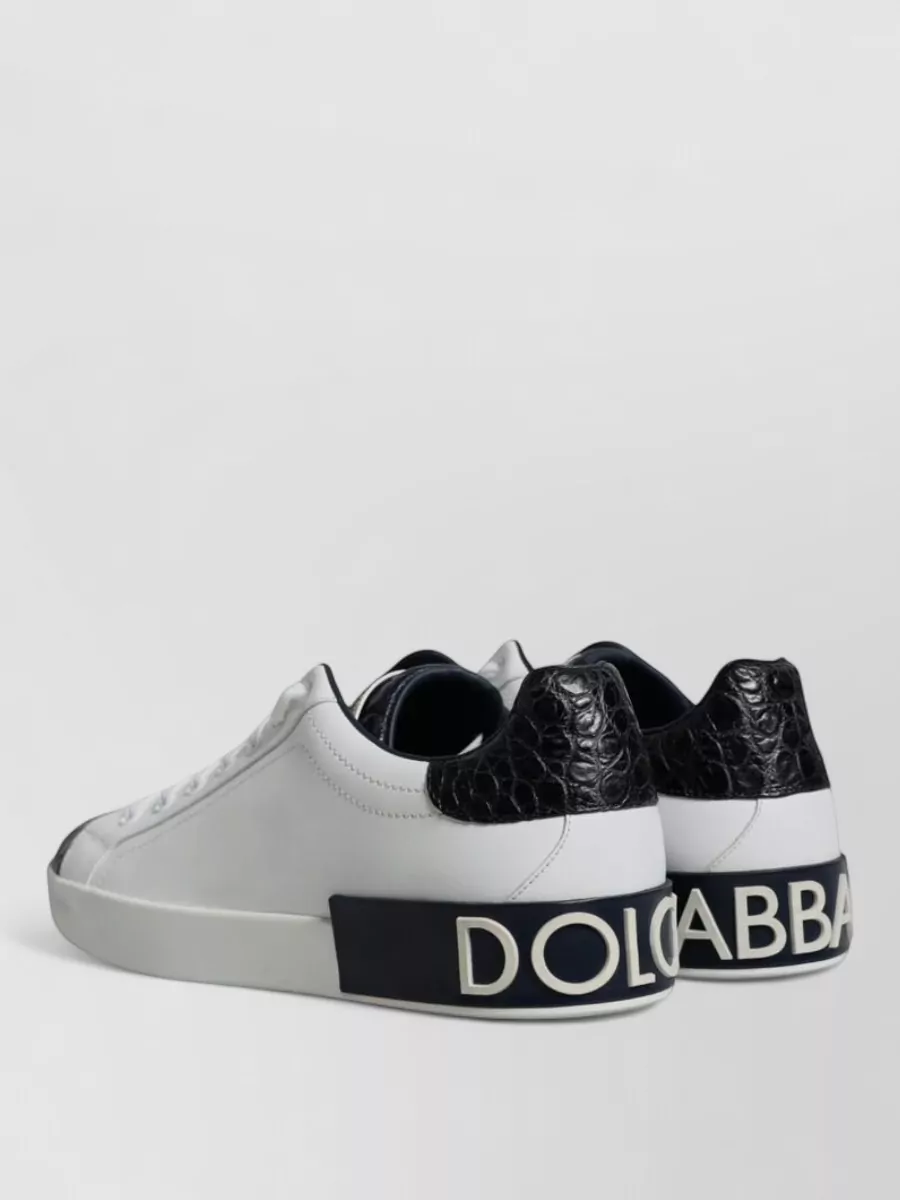 Dolce&Gabbana Leather Low-Top Sneakers