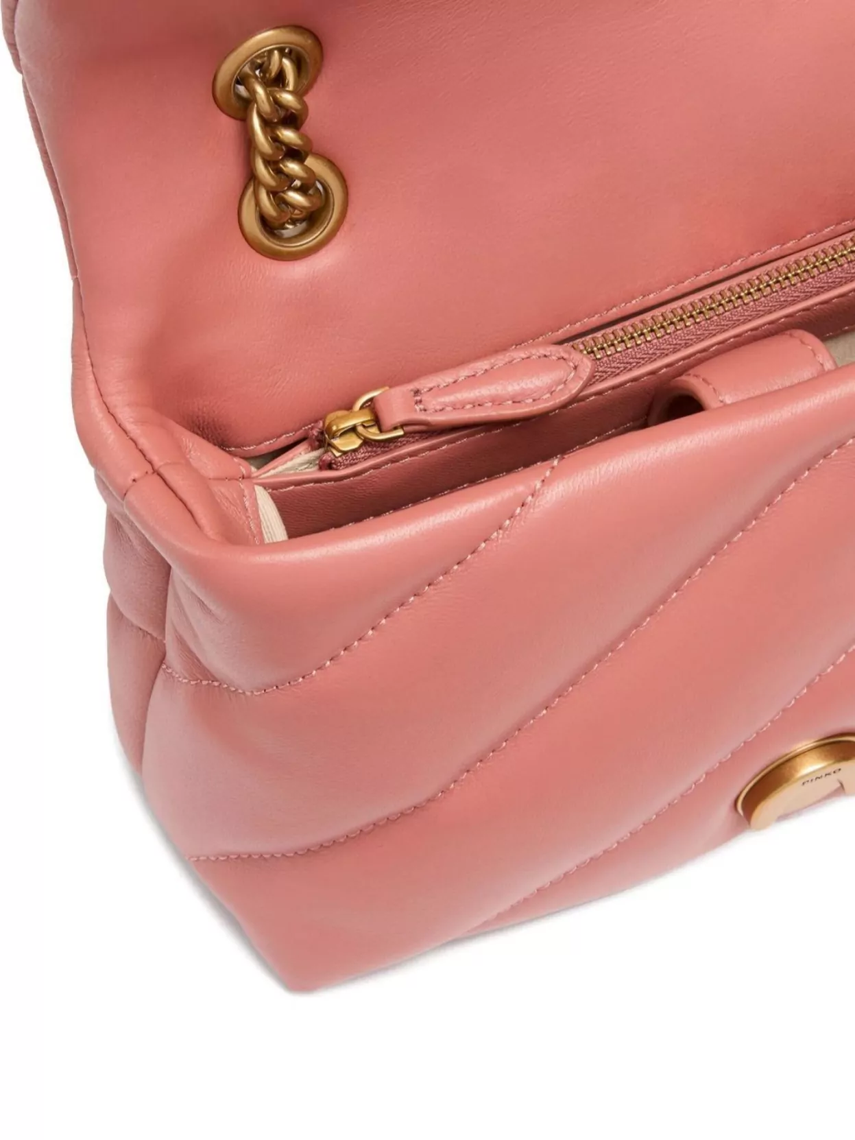 Pinko Quilted Chain Strap Love Puff