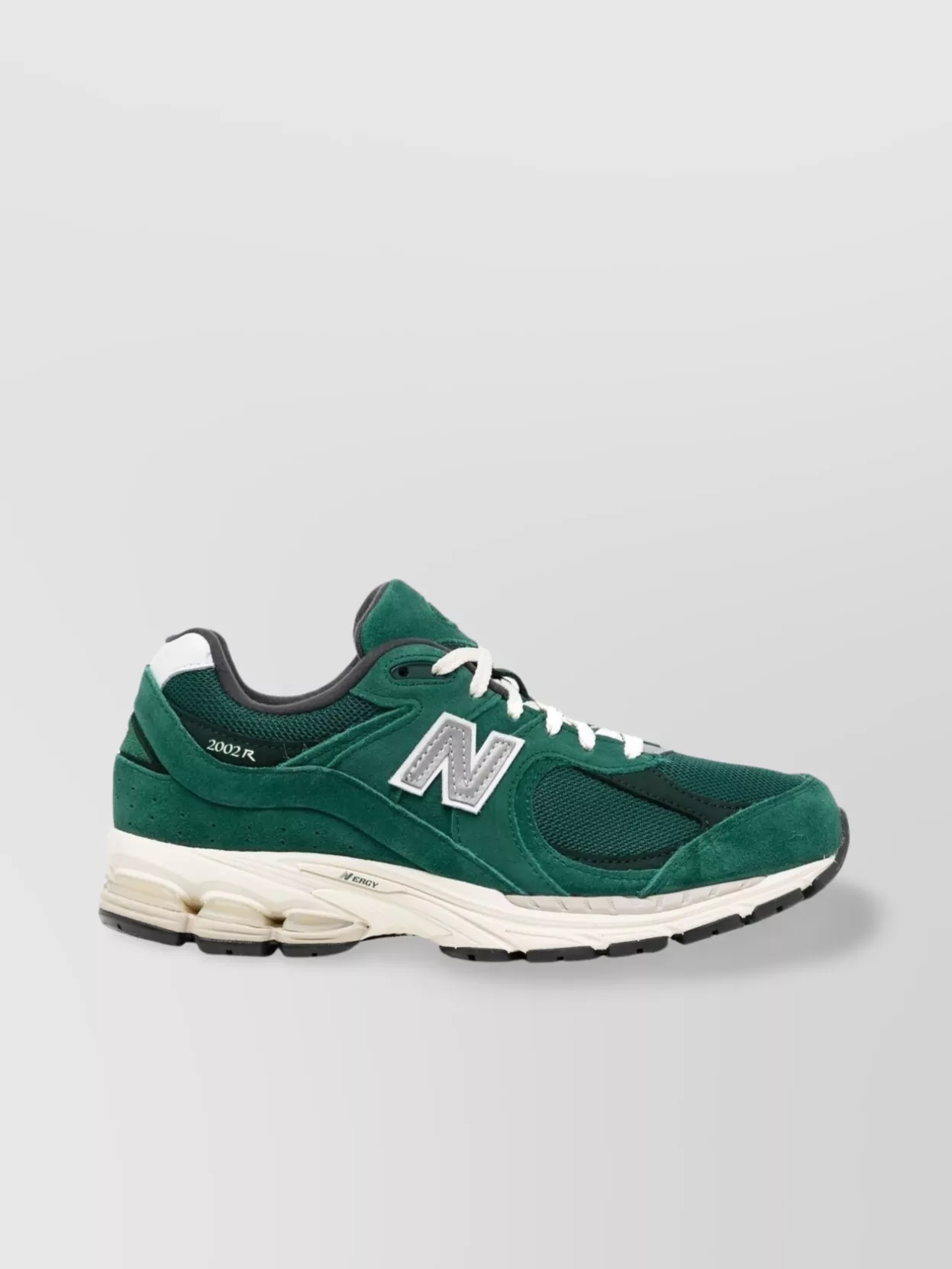 New Balance Almond Toe Leather Sneaker Logo