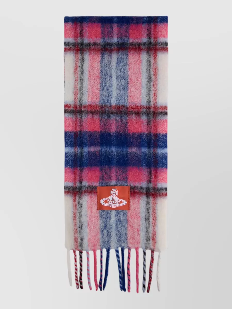 Vivienne Westwood alpaca check scarf