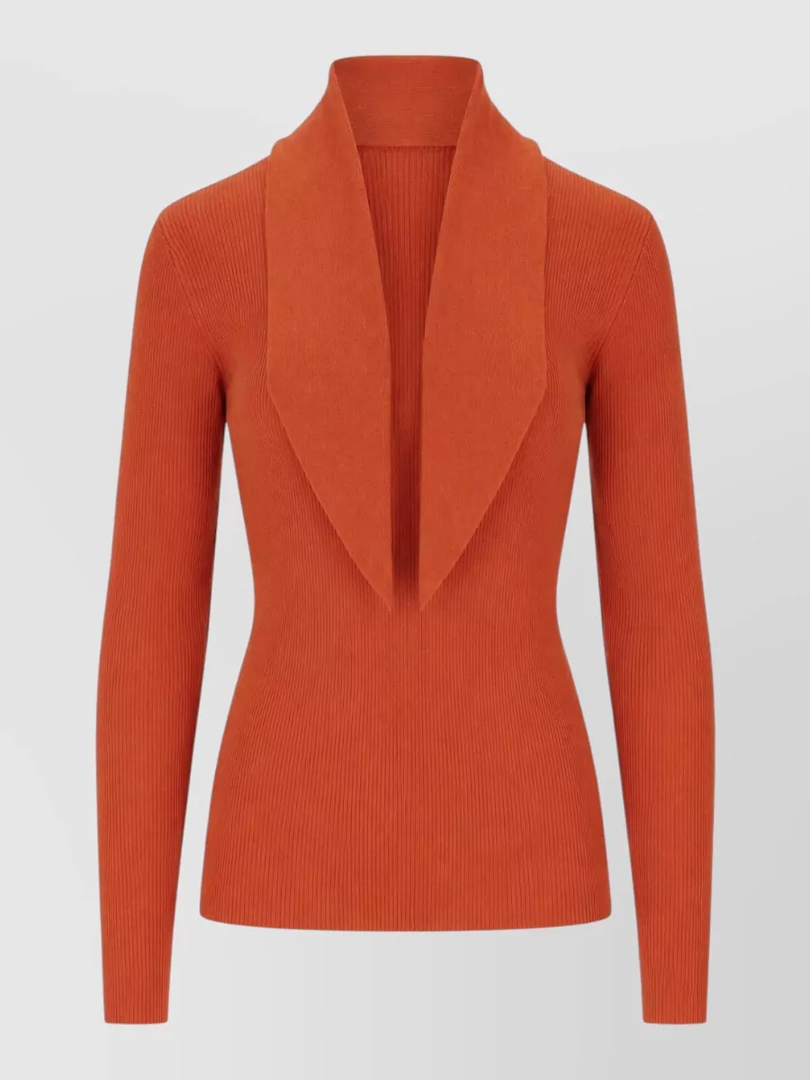 Parosh ribbed wool sweater