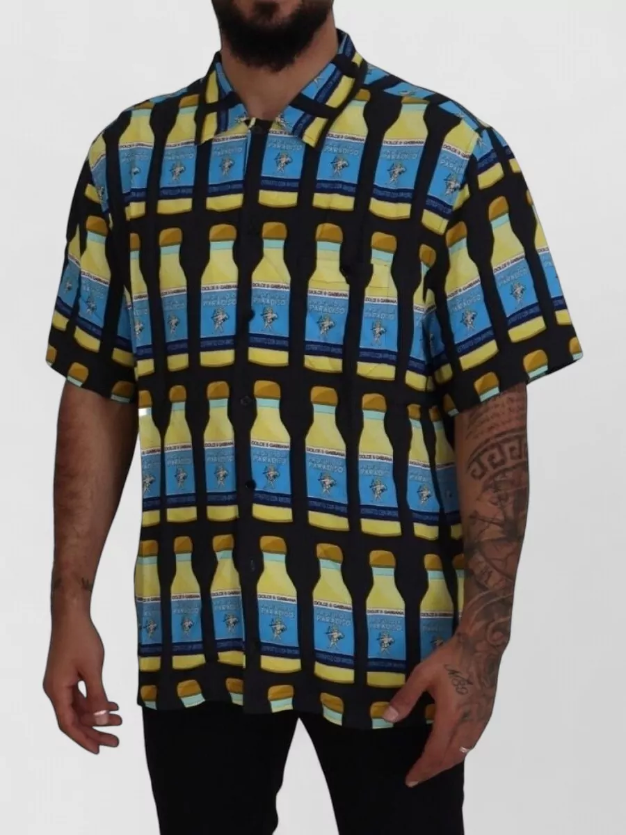 Dolce&Gabbana Printed Short-Sleeve Shirt