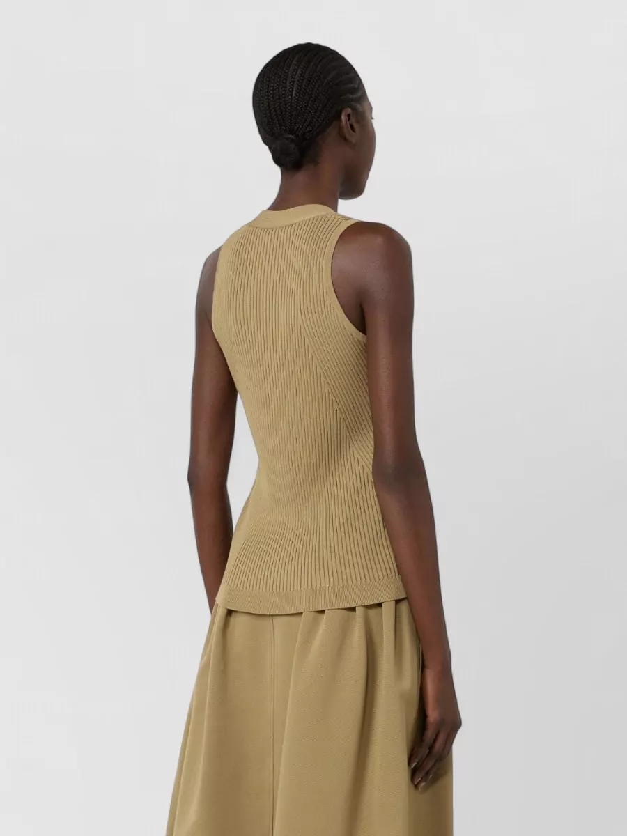 Max Mara Ribbed V-Neck Vest