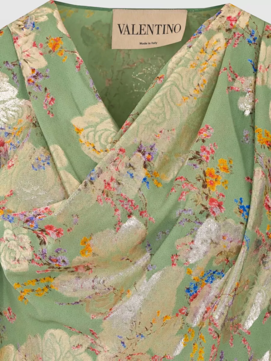 Valentino Garavani Silk Printed Mini Dress