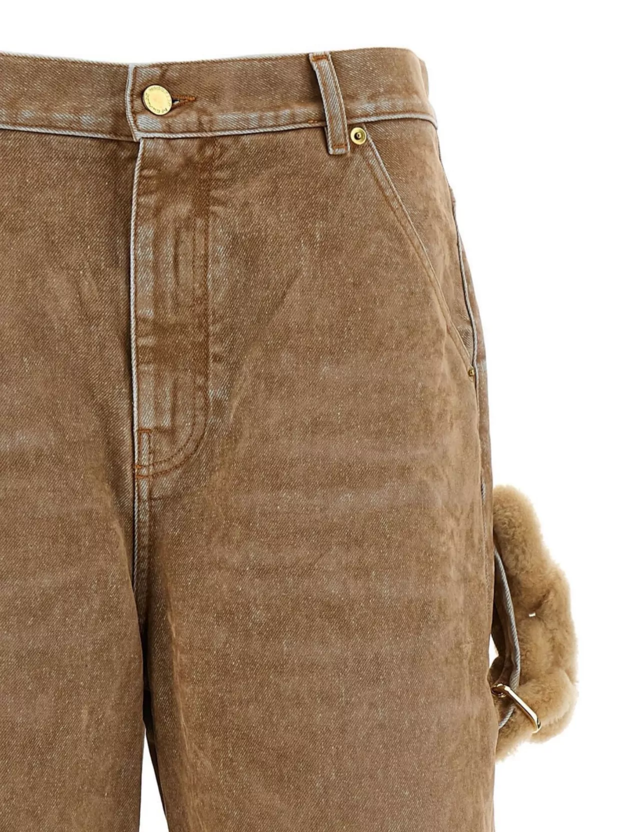 Darkpark High Waist Wide Leg Jeans With Pockets
