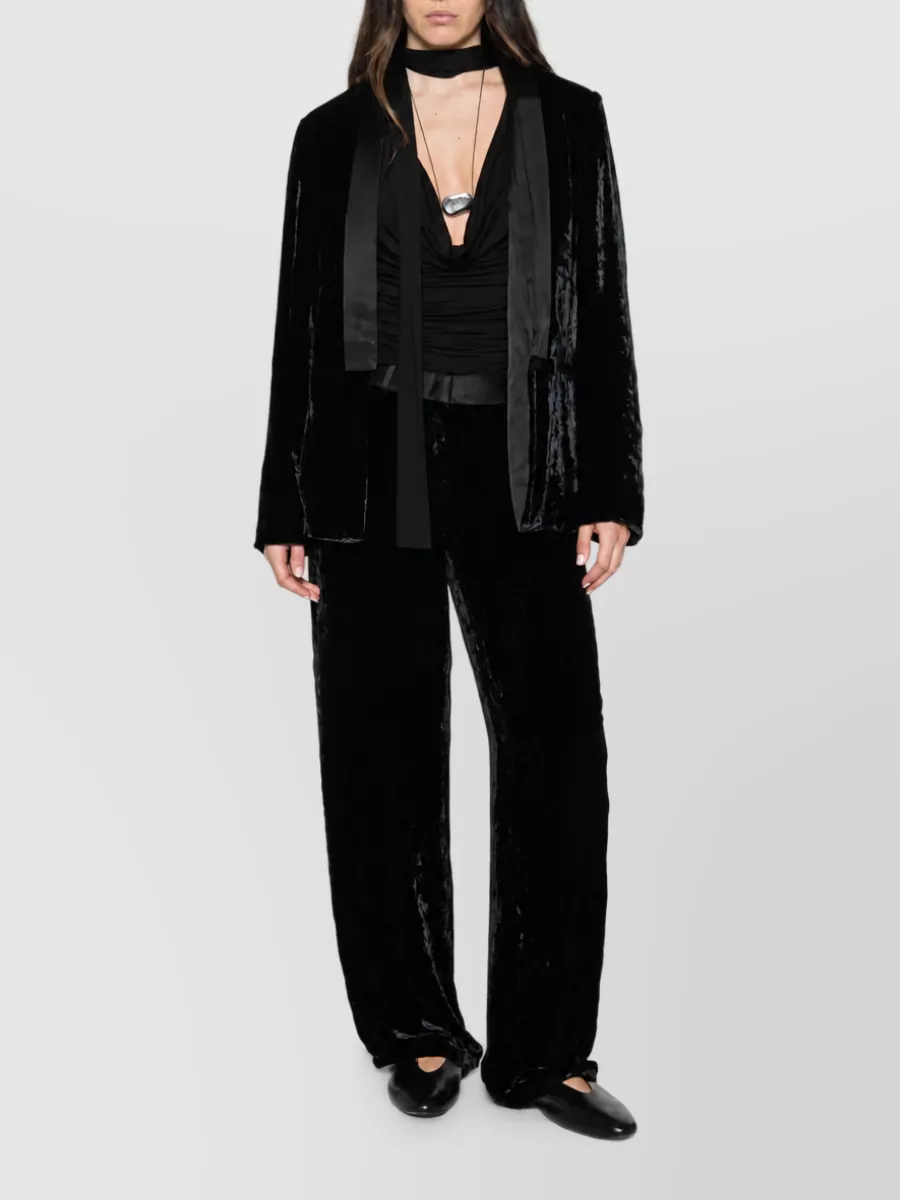 Forte Forte Velvet Shawl-Lapel Suit Jacket
