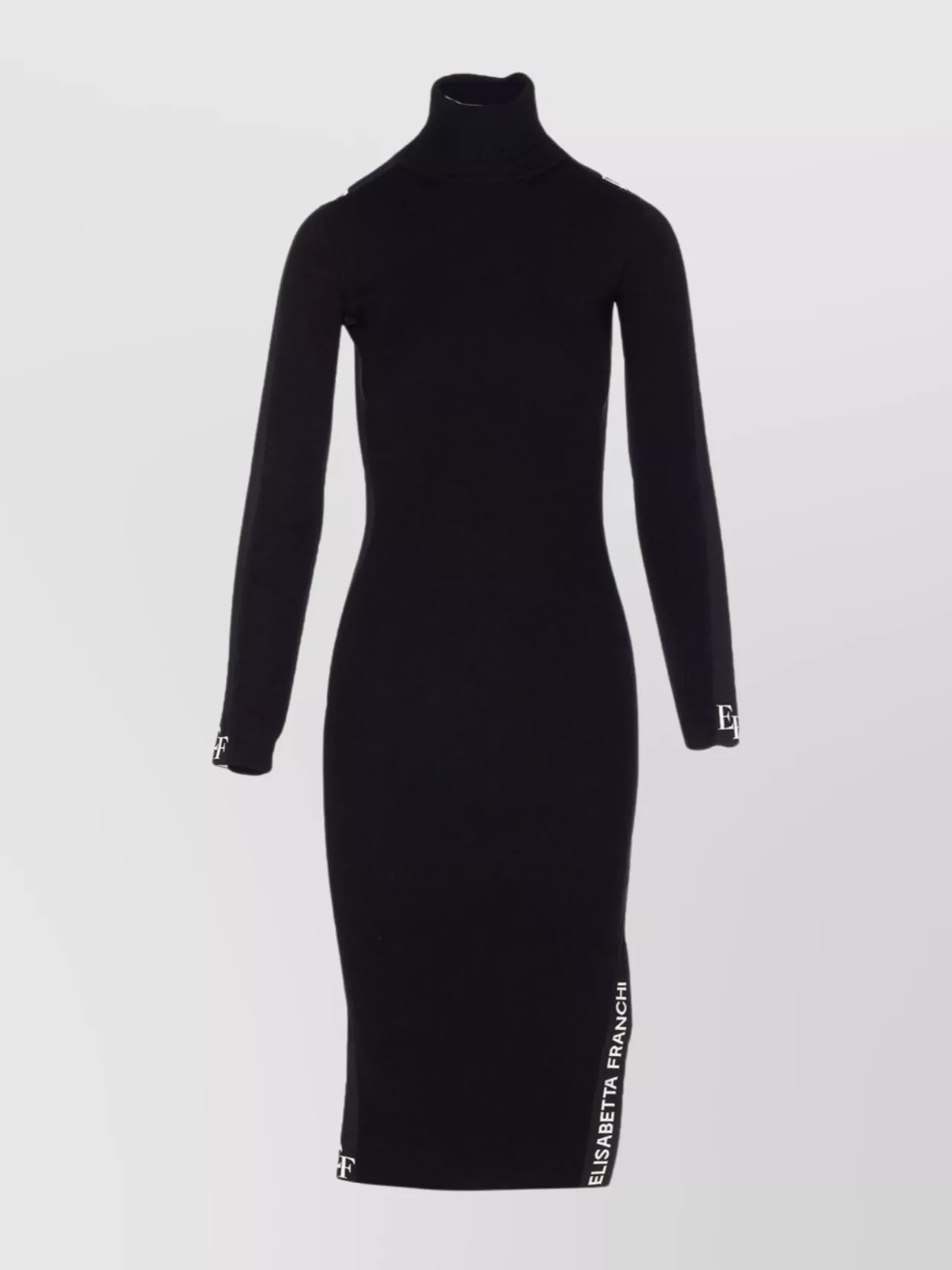 Elisabetta Franchi Ruffled dress embellished detail | The
