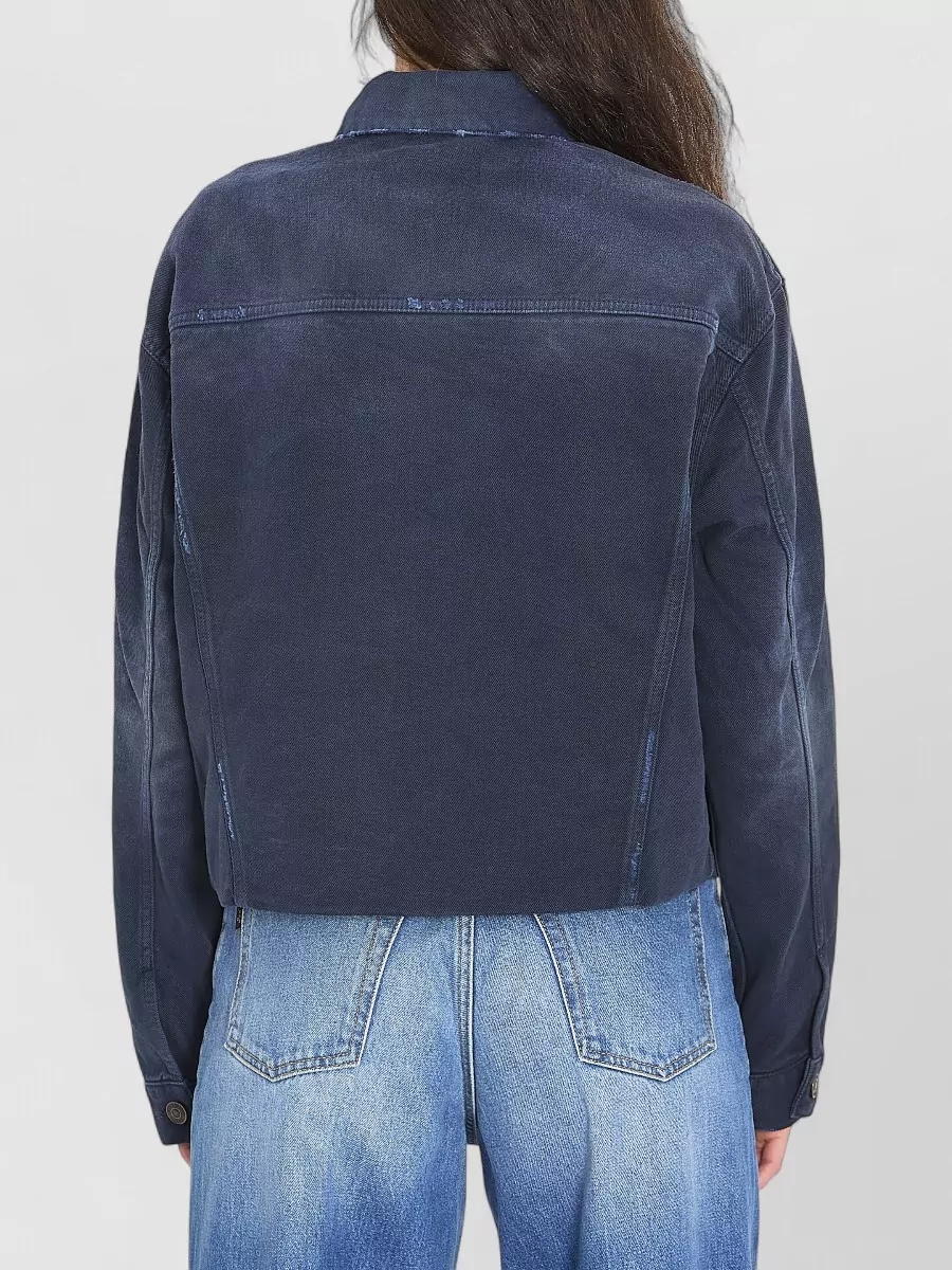 Balenciaga Cropped Denim Jacket