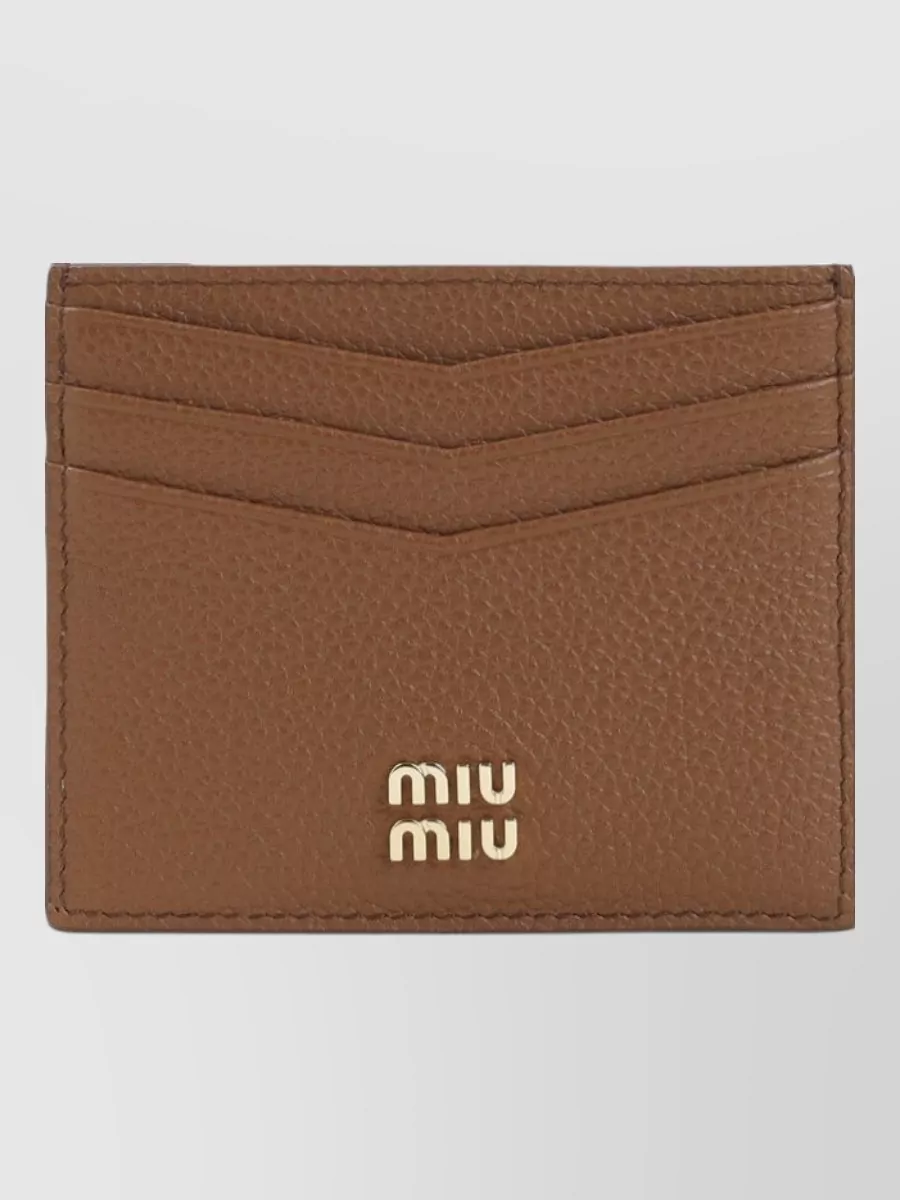 Miu Miu Calf Leather Card Holder