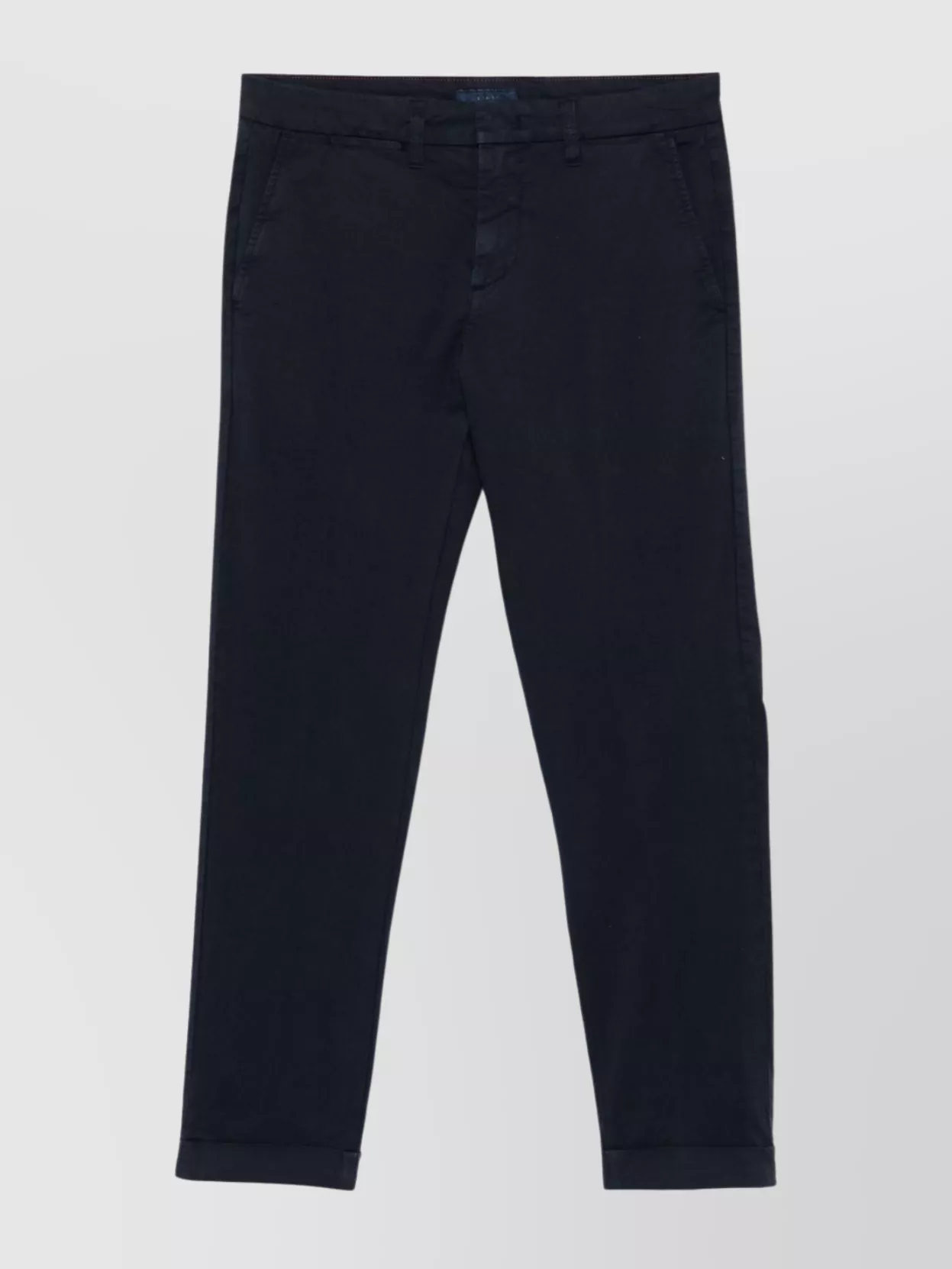 Fay Tailored Capri Pants With Pockets In Blue