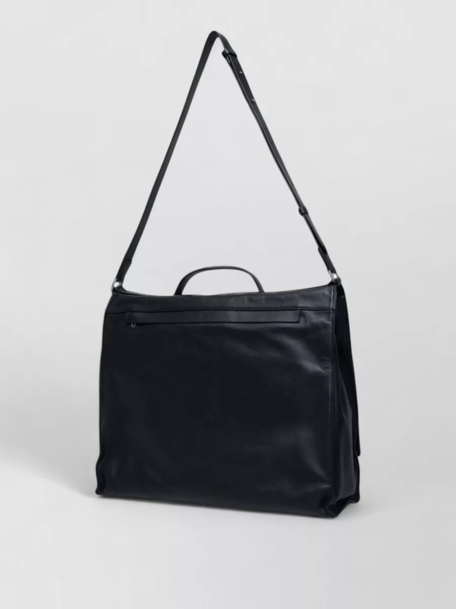 Jil Sander leather messenger bag