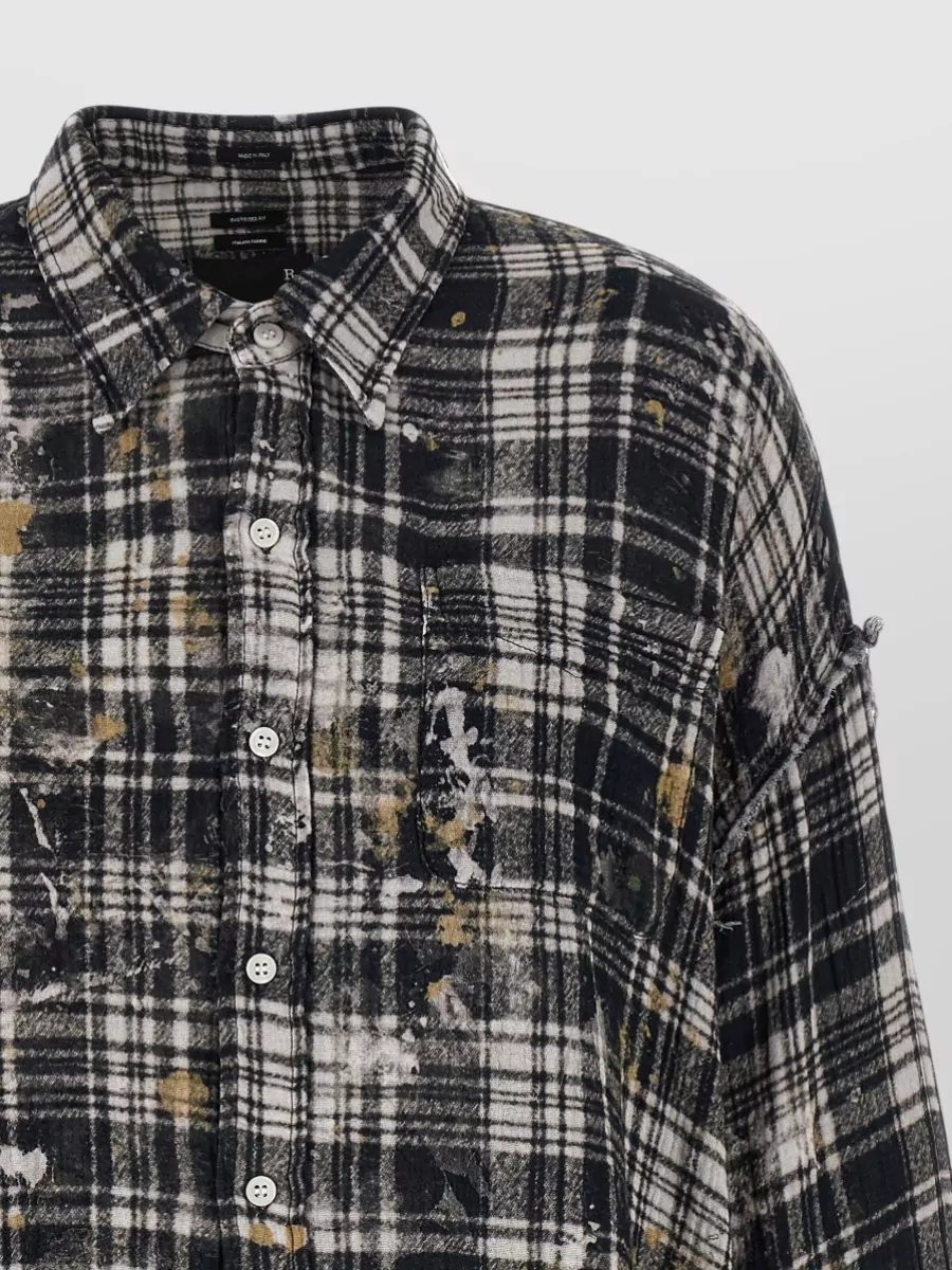 R13 Fringed Asymmetric Cotton Shirt