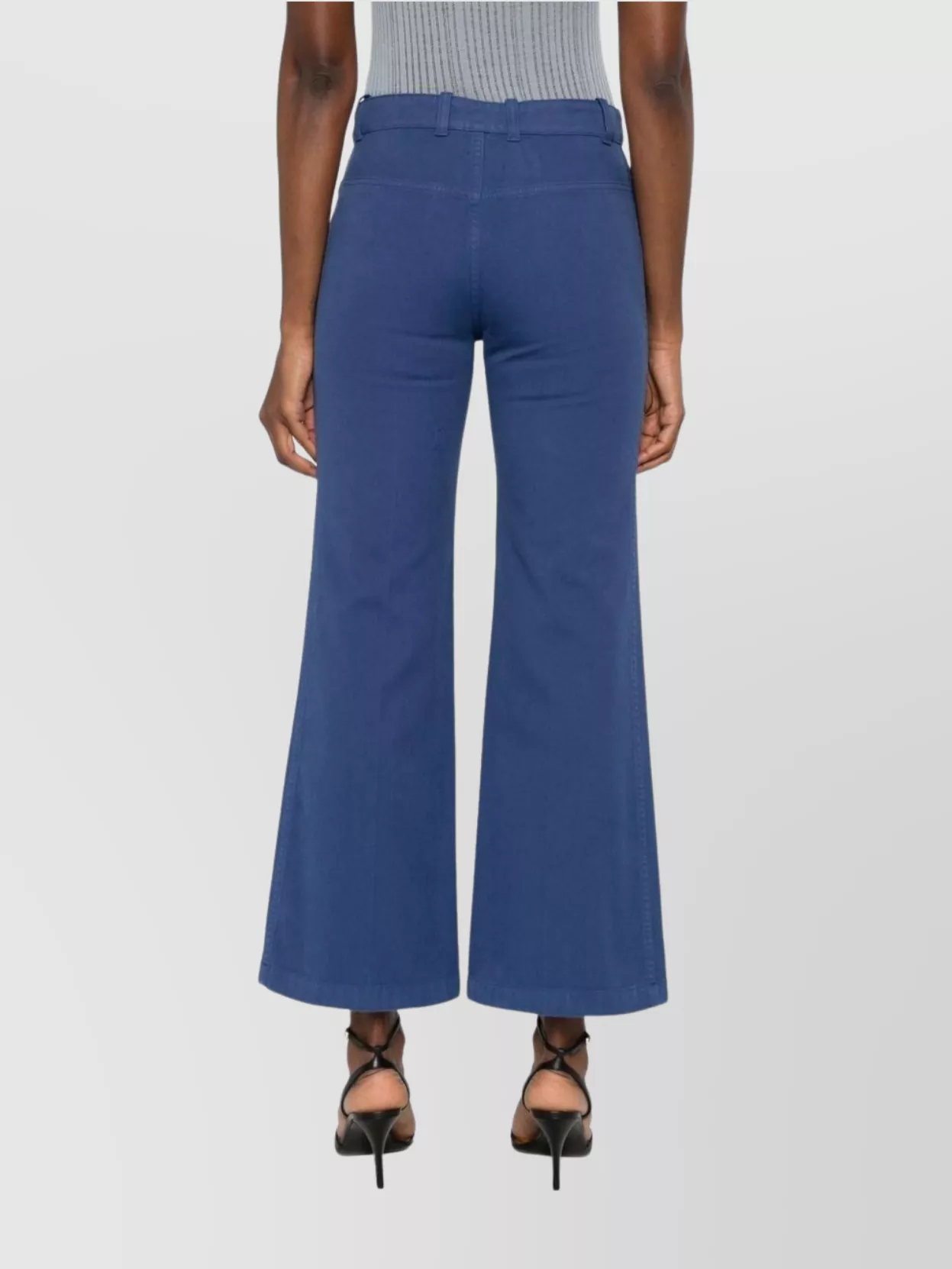 Shop Chloé High Waist Wide Leg Trousers With Belt Loops