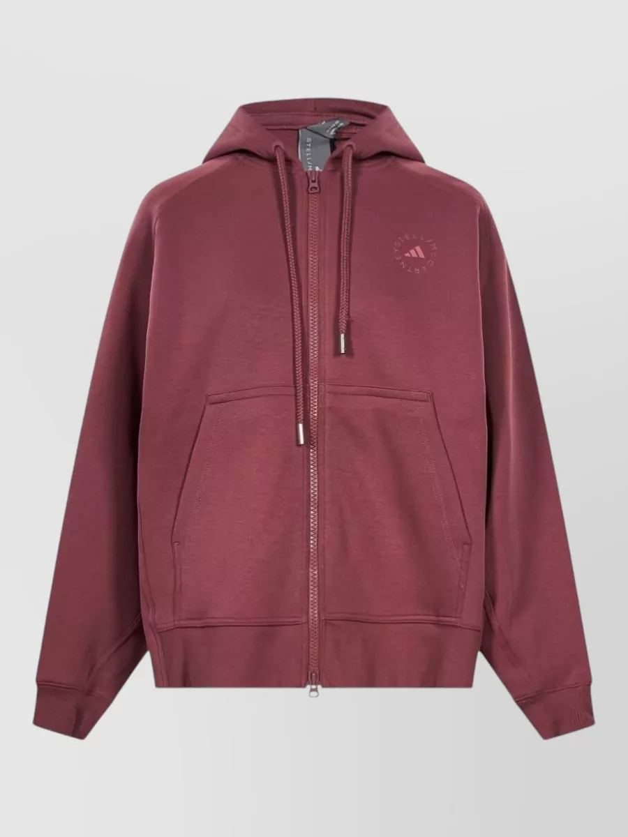 Adidas by Stella McCartney Organic cotton blend oversized zip hoodie
