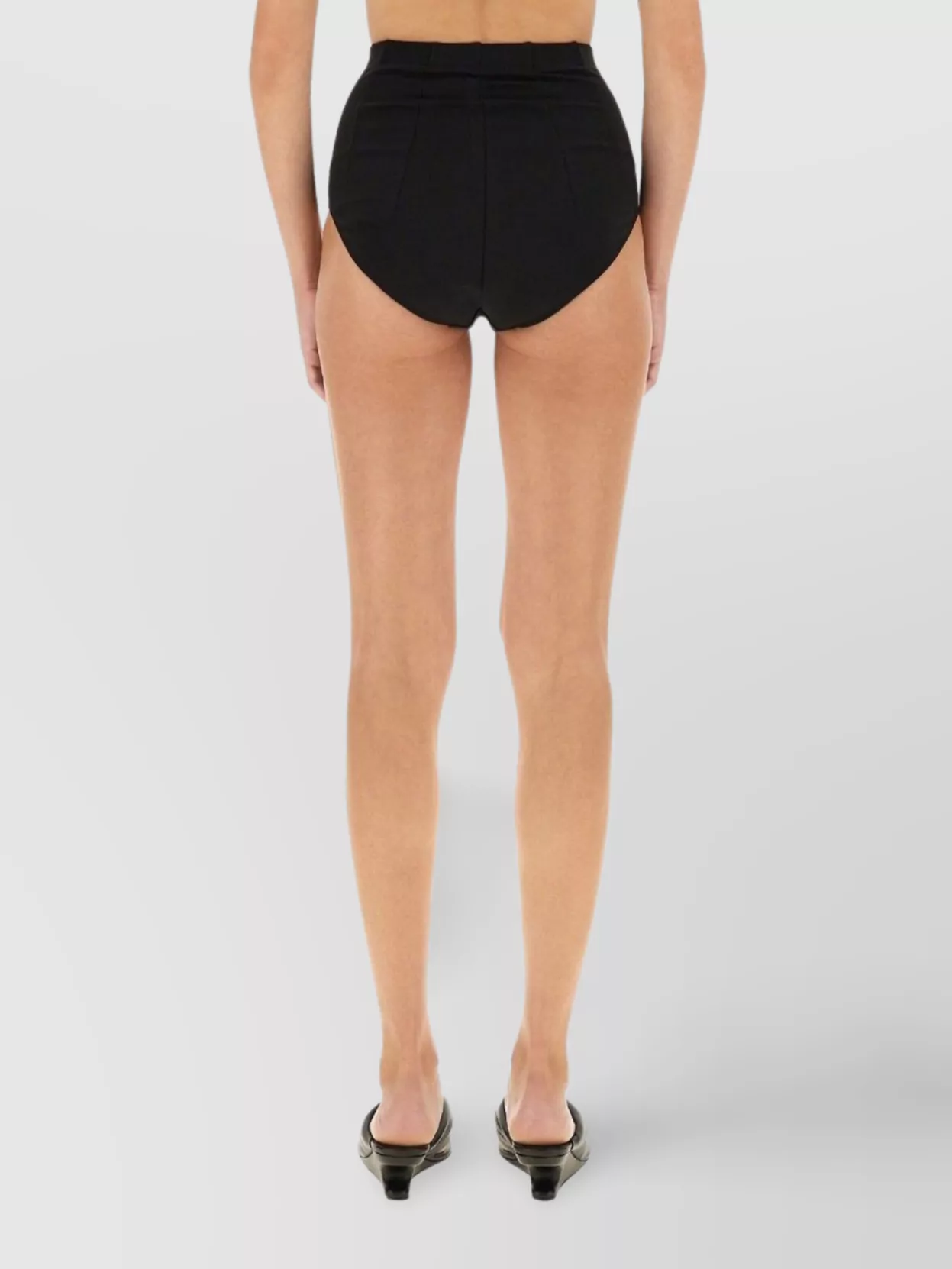 Rick Owens Lilies High-Waisted Shorts Featuring Seam Detailing