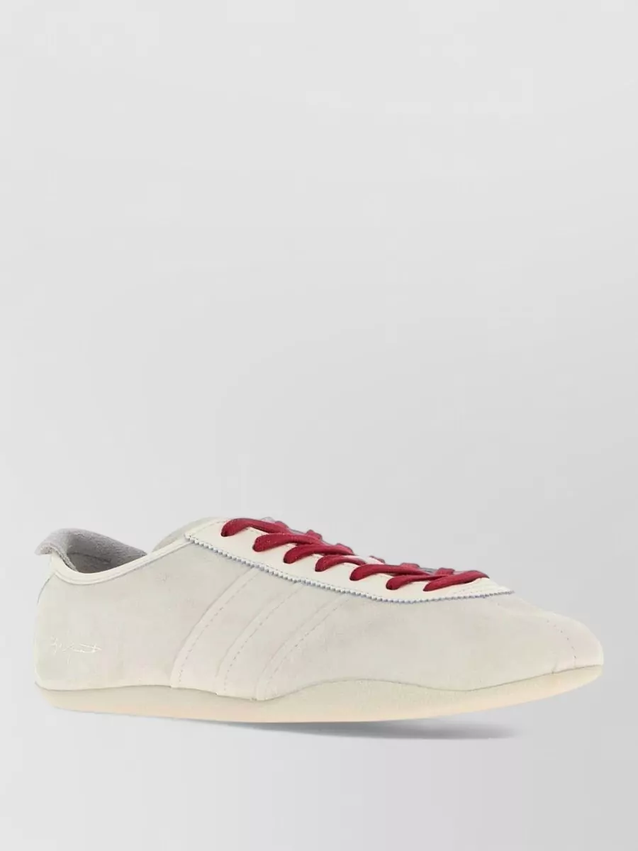 Y3 Yamamoto suede leather lace-up sneakers