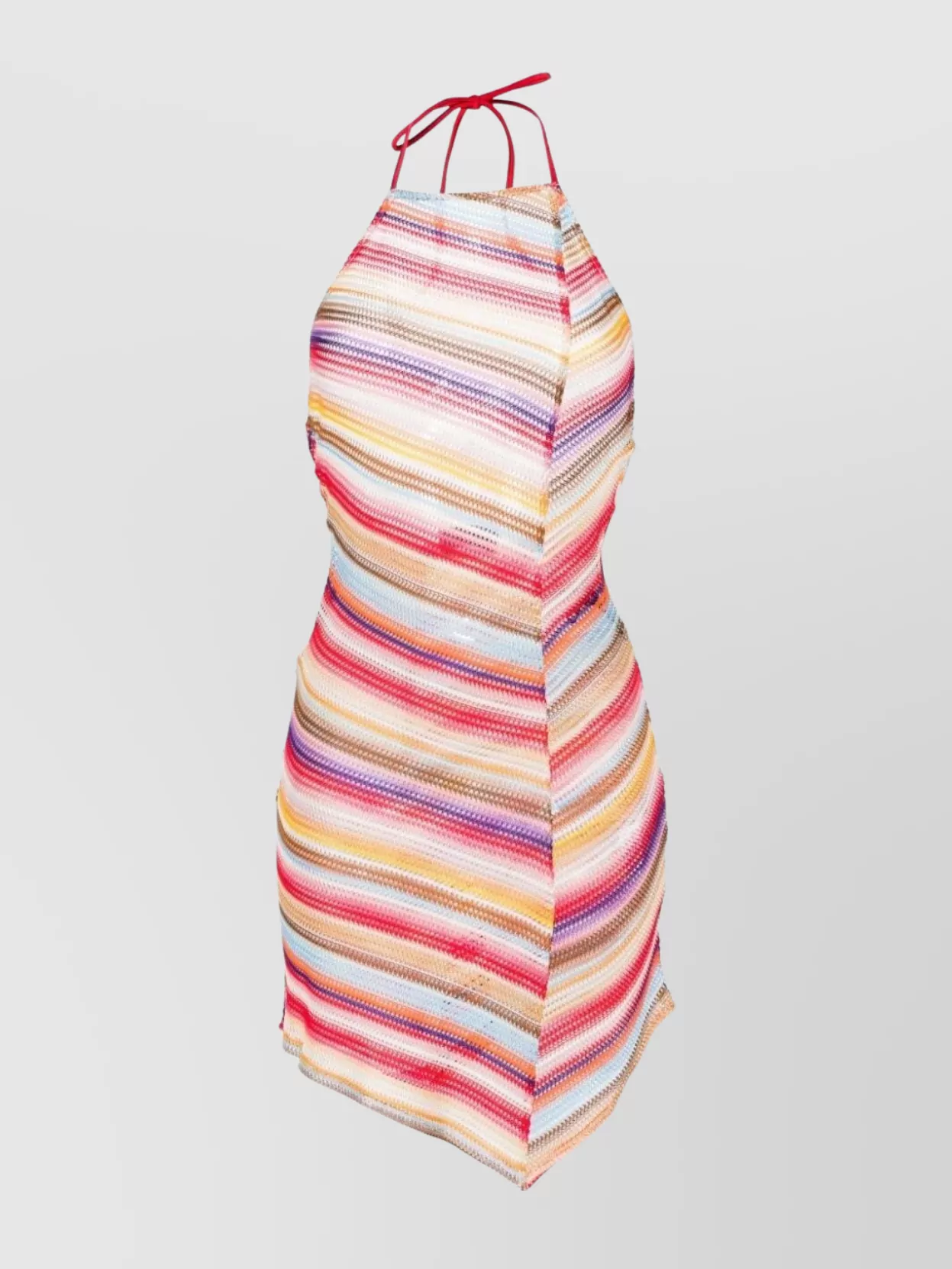 Missoni Striped Crochet Knit Flared Cover-Up