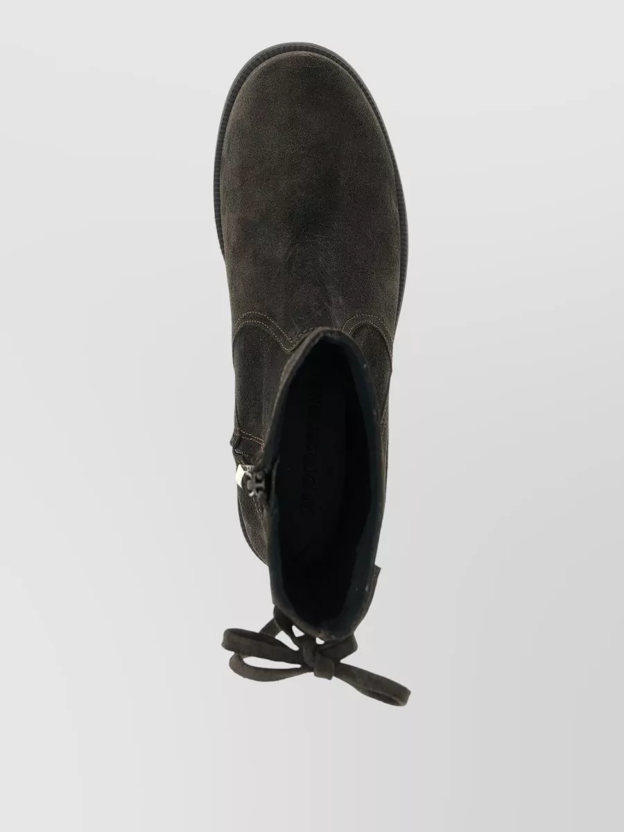 Kiko Kostadinov Suede Leather Ankle Boots