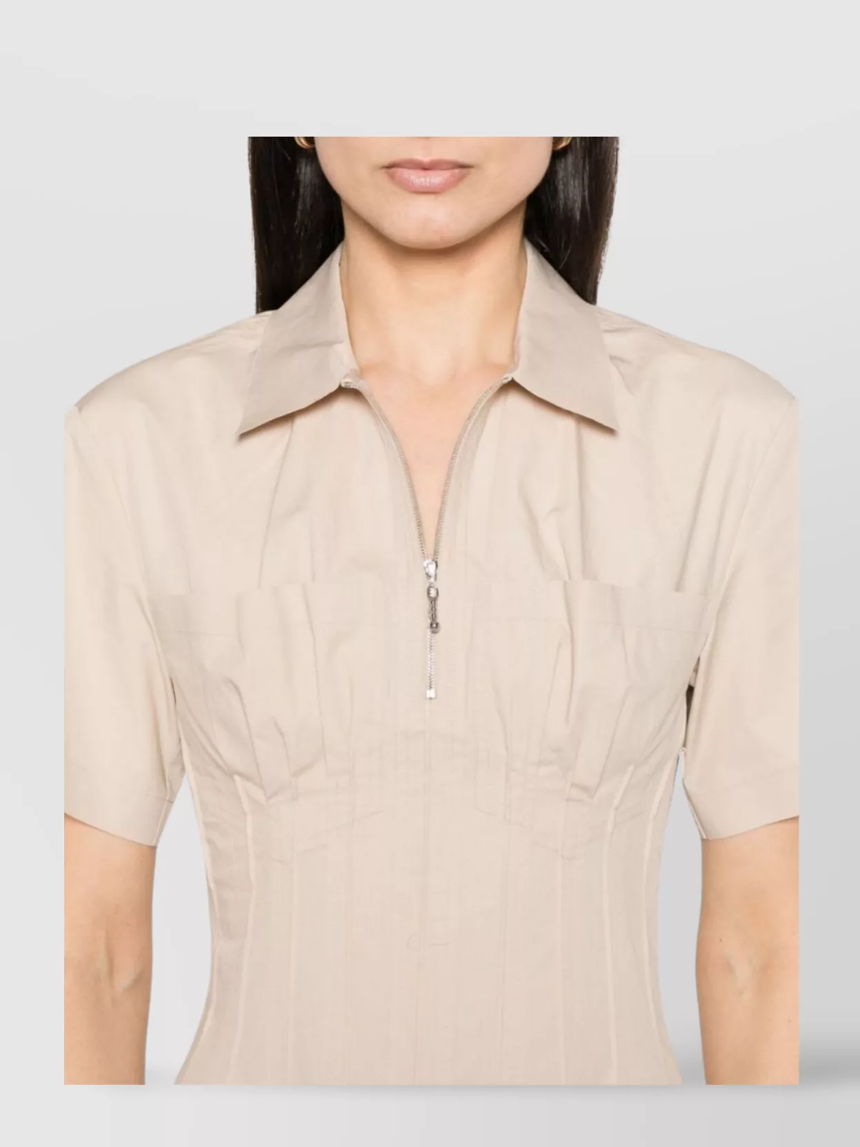 Tory Burch Pleated Midi Dress Pockets