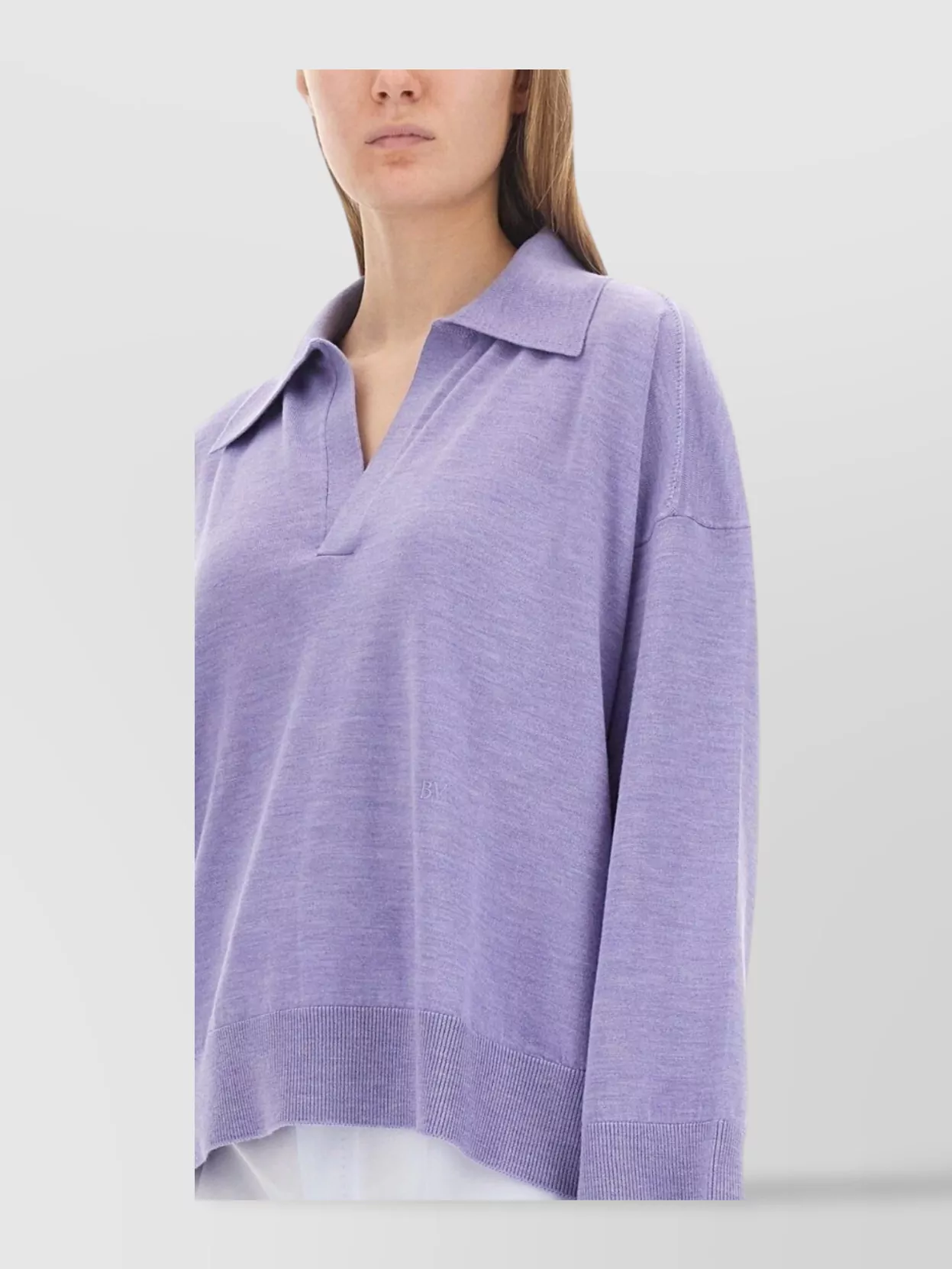 Bottega Veneta Oversized Knit Polo Drop Shoulders