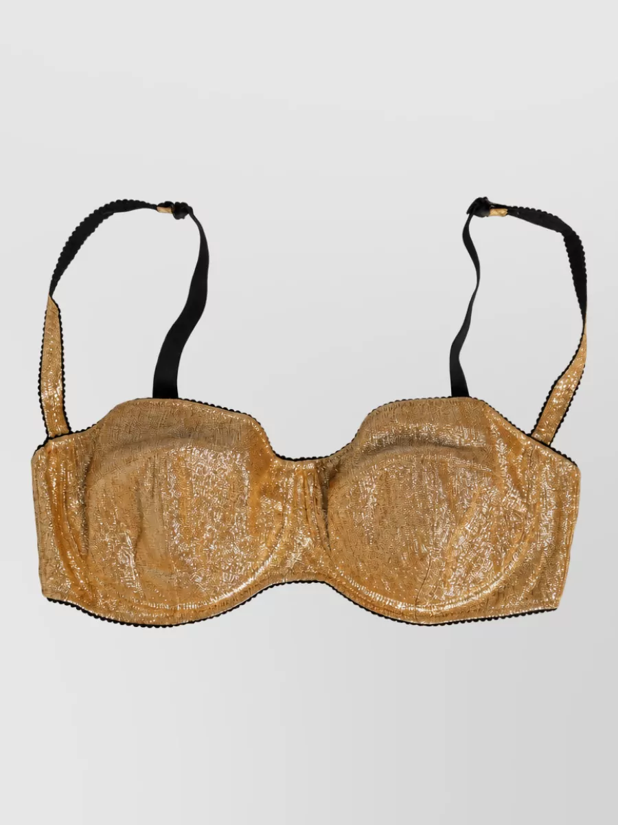 Dolce&Gabbana silk underwire balconette bra