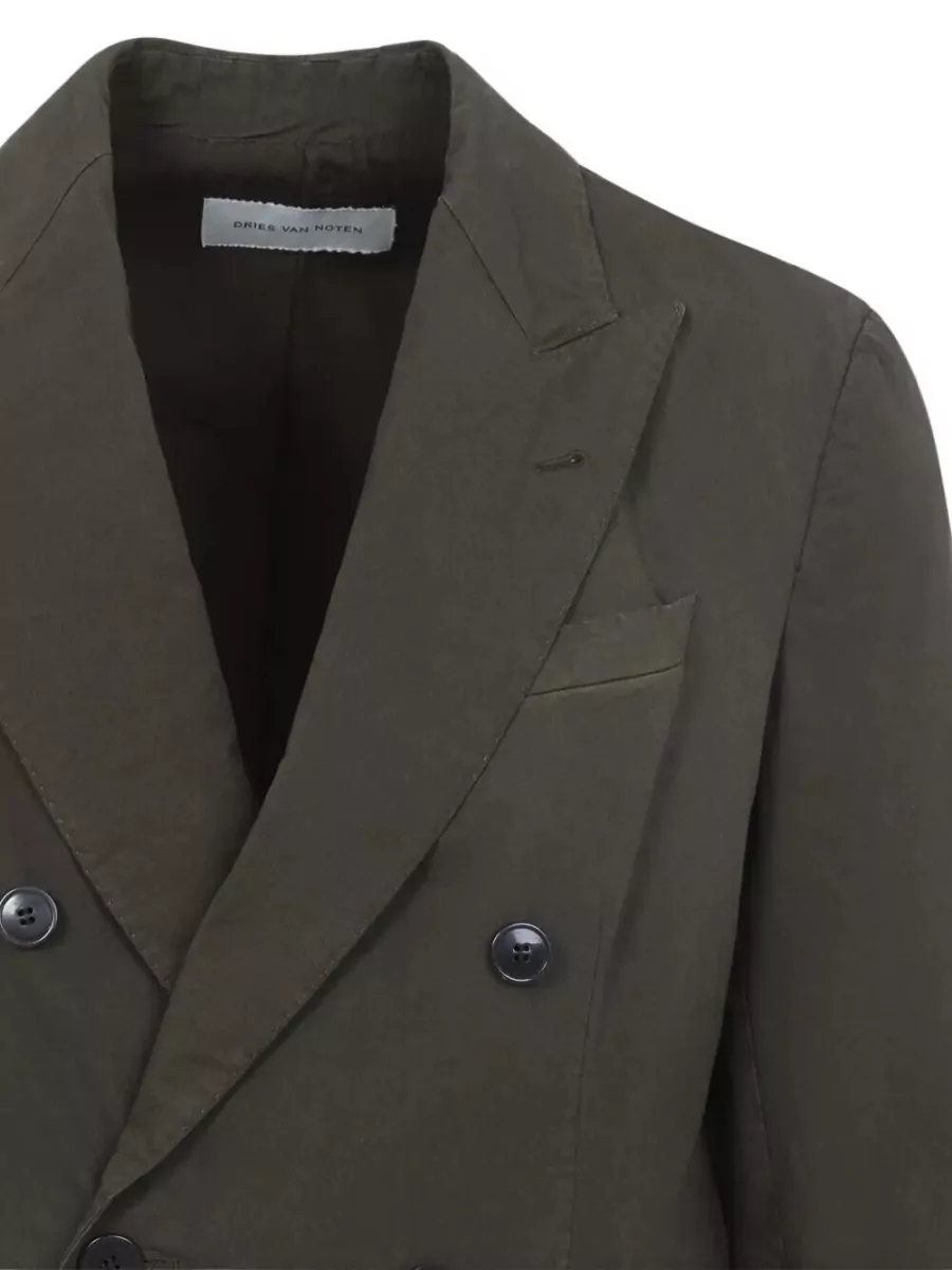 Dries Van Noten Cotton Double-Breasted Blazer