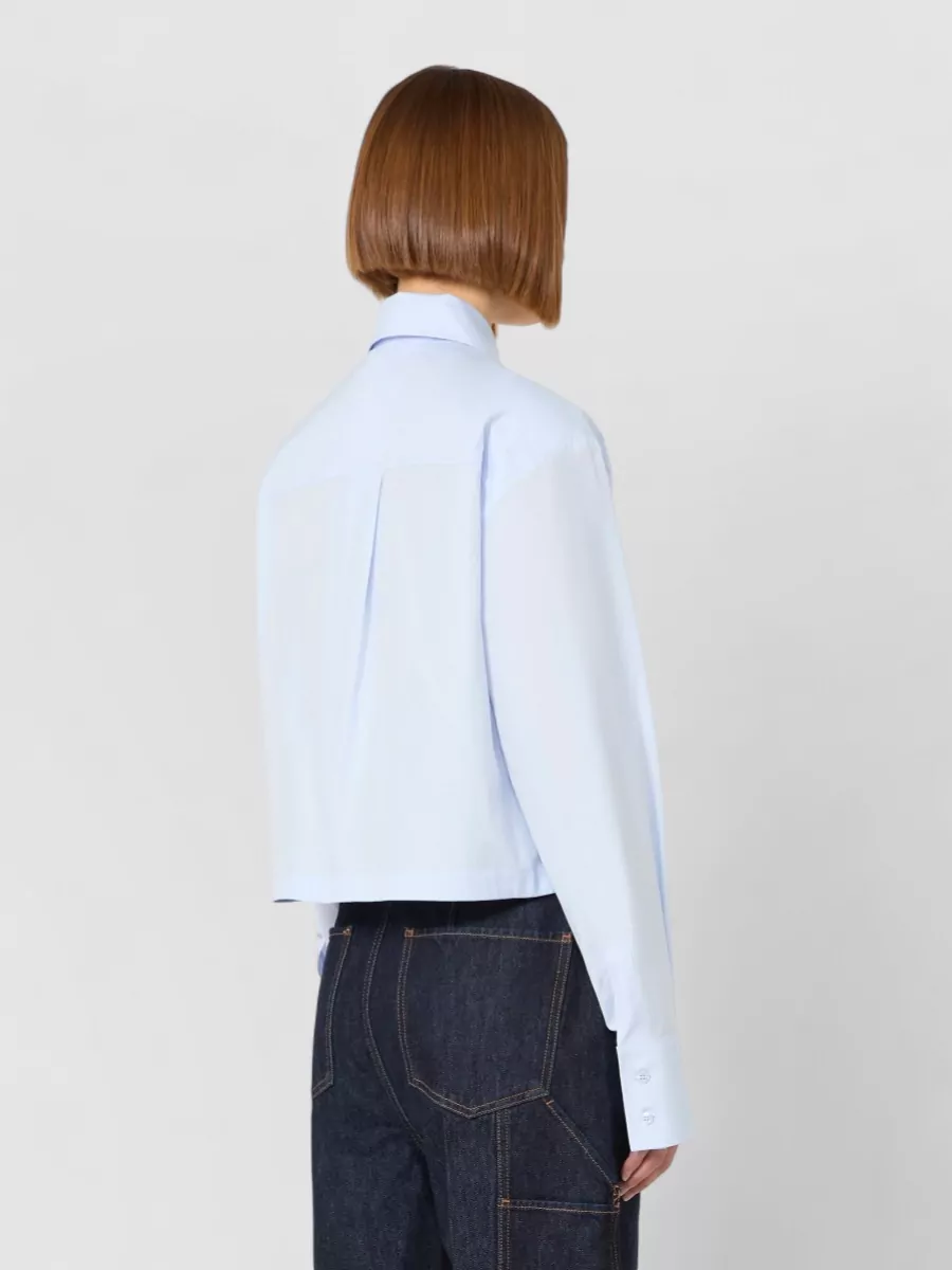 Sportmax Cotton Cropped Shirt