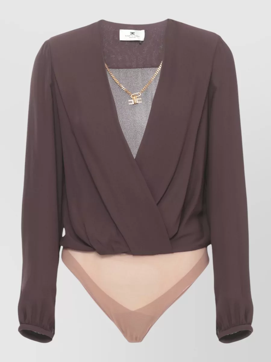 Elisabetta Franchi Viscose long-sleeve bodysuit