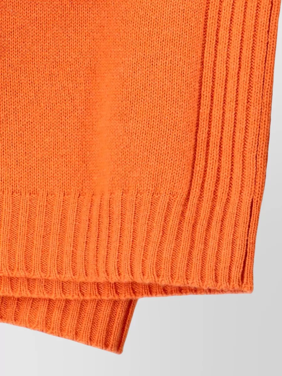 Fendi Knit Pullover Crew Neck Raglan Sleeves